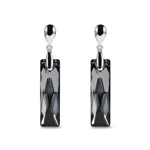 NEW Sterling Silver, Austrian Crystal Push-back Earrings
